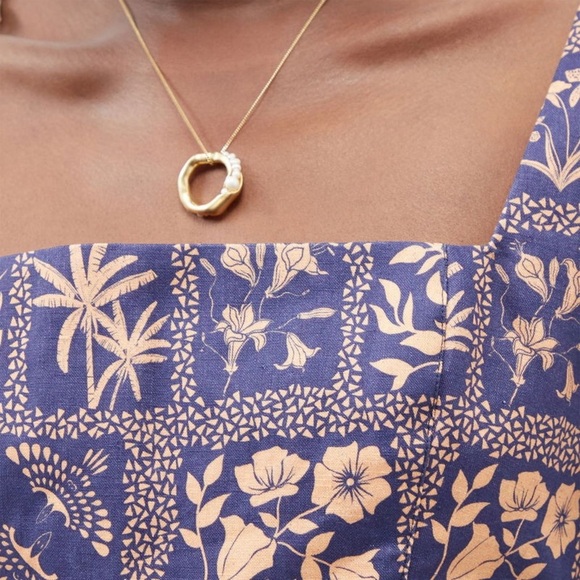 AGUA BY AGUA BENDITA Puff-Sleeve Floral-Print Linen Blouse (21) - Picture 5 of 11